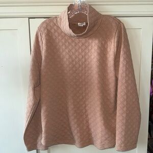 J.Crew Textured Cowl Neck Pullover Sweater – Neutral Taupe/Camel